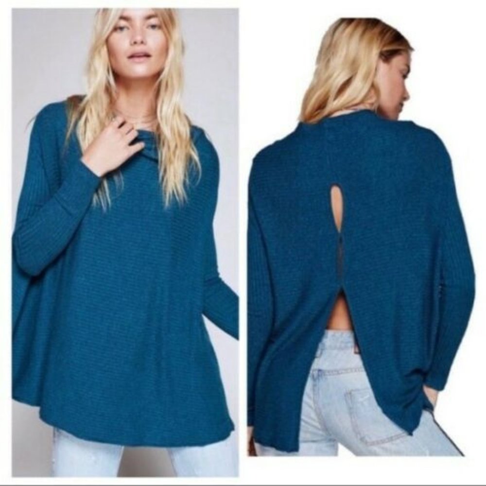 Free People We the Free Lover Rib Split Back Pullover Tunic